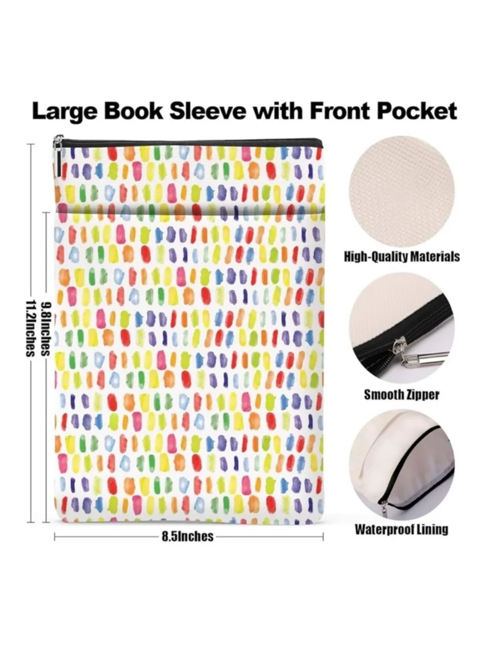 Multicolor New Dot Pattern Zipper Pouch